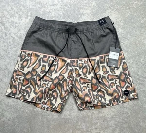 Pantalones Cortos RVCA Cheetah Print County Board 17" Para Hombre Talla M - Imagen 1 de 5