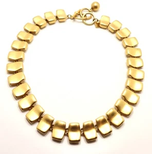 VINTAGE ANNE KLEIN GOLD MATTES FINISH TOGGLE HALSKETTE 19" - Bild 1 von 16