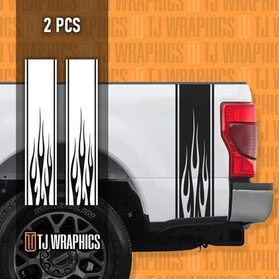 Calcomanía a rayas laterales de plataforma de camión llama tribal 2 piezas para Ram Ford F150 Toyota Chevy. Foto 1 de 4
