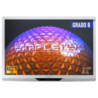 Bildschirm LCD Display Philips 22 " 16:10 HD Multimedia DVI VGA Vesa Kisten - Bild 1 von 4