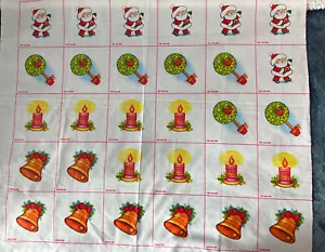Vintage 1981 Christmas Cut Stuff Sew Ornaments Creative Circle Uncut Panel 15 - Picture 1 of 12