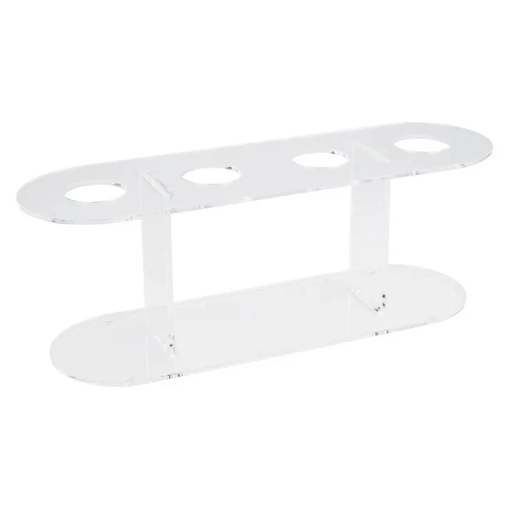Winco Acrylic 4-Hole Ice Cream Cone Stand,Clear,Medium - Image 1 of 2