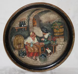 JOHANN MARESCH Musterschutz - alter Keramik Relief Wandteller - um 1900 - 5233 - Bild 1 von 6