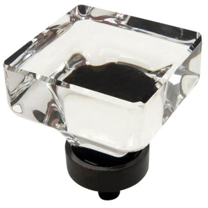 Cosmas 6377ORB-C Bronze mit Ölschliff & Klarglas Vitrine Knopf   - Bild 1 von 1