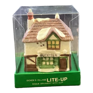 Dickens Village BUTCHER Lite-Up Clip On Ornament Dept 56 - Bild 1 von 4