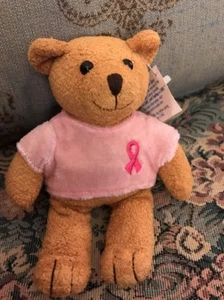 NUEVA Camisa Avon CÁNCER DE MAMA CRUZADA OSO FELPA Rosa Cinta 6 1/2" Nueva con etiquetas #n8 - Imagen 1 de 5
