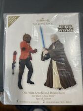 HALLMARK STAR WARS OBI WAN KENOBI AND PONDA BABA CELEBRATION 2012 1 2000 NEW