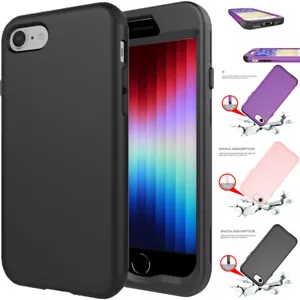 For iPhone 8 7 SE 2nd 3rd Gen 2020/2022 Case Shockproof Rugged Heavy Duty Cover - Picture 1 of 19