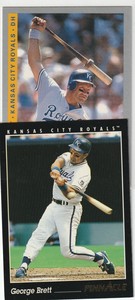 2 1993 George Brett Cards Fleer & Pinnacle in near mint or better.  Great Price!