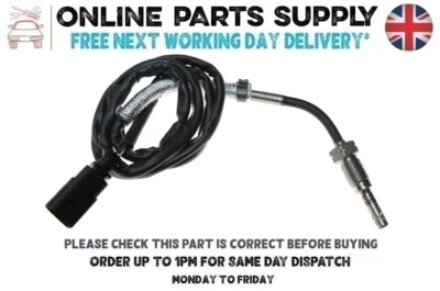 Nuevo sensor de temperatura de gases de escape para AUDI A4 B8 Avant 2.0 TDI 2008-15 1968CC Foto 1 de 4