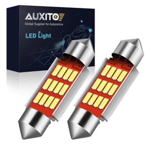 Auxito Blanco 6418 6411 36MM LED Placa Etiqueta Bombillas para BMW Audi Kia - Imagen 1 de 8