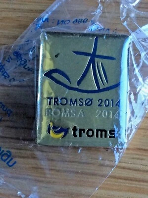 Tromsø 2014 bid candidate pins gold Troms Fiskarlag running number 0012 - Image 1 of 2