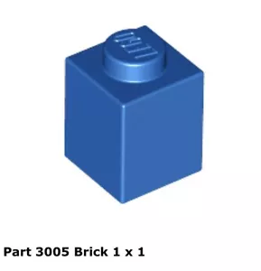 LEGO Teile 4x 3005 blauer Stein 1 x 1 Space 493 487 6970 497 - Bild 1 von 1