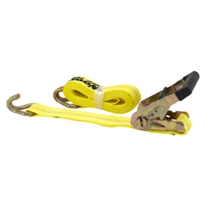 3000 lbs, 15 Foot, J-Hook Ratchet Tiedown Strap 1-5108 - Picture 1 of 1
