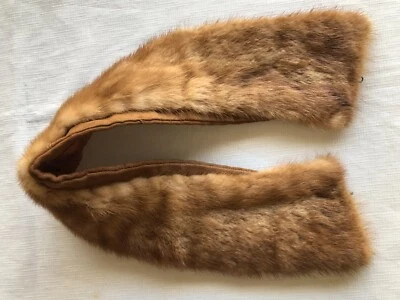 Vintage Ladies' Mink Collar for Coat or Sweater, Brown - Image 1 of 4