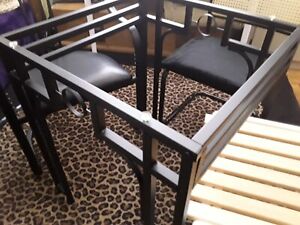 Dining Patio Entry Table BASE ONLY Iron Look Neoclassic Look Anodized Metal