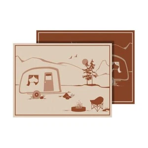 FAULKNER Home Is Where We Park It Patio Mat 12' x 9' Beige Reversible 53004 - Picture 1 of 1