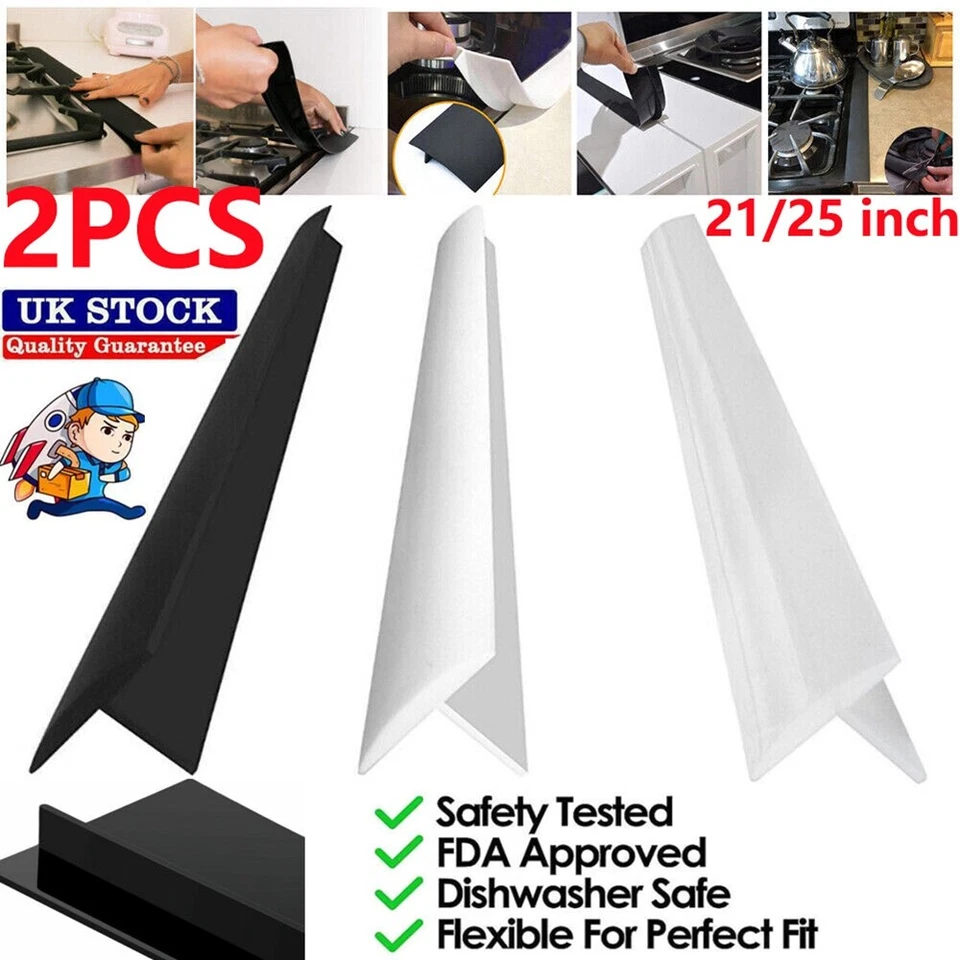 GZZHONGHENG625 2X Silicone Kitchen Seals Gap Filler Stove Counter Gap Cover for Cooker Worktop