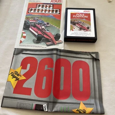 Pole Position 1988 Atari 2600 Video Game W/ Box & Manual CX2694 Tested - Image 1 of 4