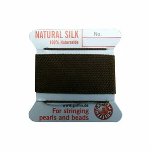 GRIFFIN 100% SILK CORD BEAD STRING THREAD #0-1-2-3-4-5-6-7 - Picture 1 of 24