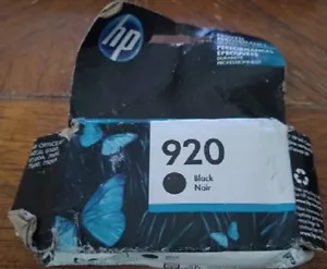 HP 920 Black Ink Cartridge CD971AN March 2020 Expiration - Picture 1 of 2
