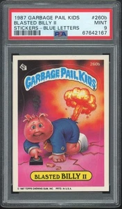 1987 Topps Garbage Pail Kids 7th Series #260b Blasted Billy II PSA 9 MINT Os7 - Picture 1 of 2
