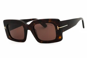 TOM FORD FT1188 52E Sunglasses Dark Havana Frame Brown Lenses 50mm - Picture 1 of 4