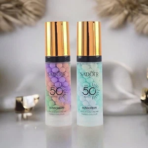 ADOER Set Primer 3 Colori (2x40g) SPF 50+ Protezione Solare e Correttore Base - Foto 1 di 18