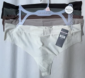 NWT DANSKIN 1 IVORY 1 BLACK 1 NUDE 1 BROWN 1 GRAY THONG PANTY DS9805 XL $48 - Picture 1 of 2