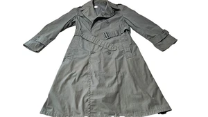 Vintage Military Raincoat Quarpel Army Green 274 Trench Coat USA Men Size 34S - Picture 1 of 19
