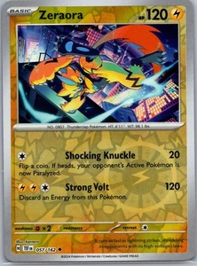 Zeraora, SV05: Temporal Forces, 057/162, Uncommon, NM - Picture 1 of 2