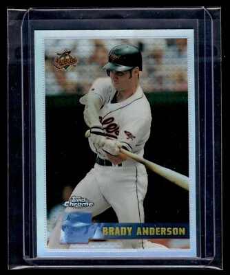 1996 Topps cromo #102 Brady Anderson refractor Orioles *Icónico 1er TC ¡Ref!* Foto 1 de 2