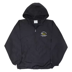CHAMPION Pullover Anorak Jacket Black Mens XL - Picture 1 of 6