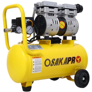 1.5 HP Ultra Quiet Air Compressor 8 Gallon Oil-Free with Automatic Drain Valve - Picture 1 of 12