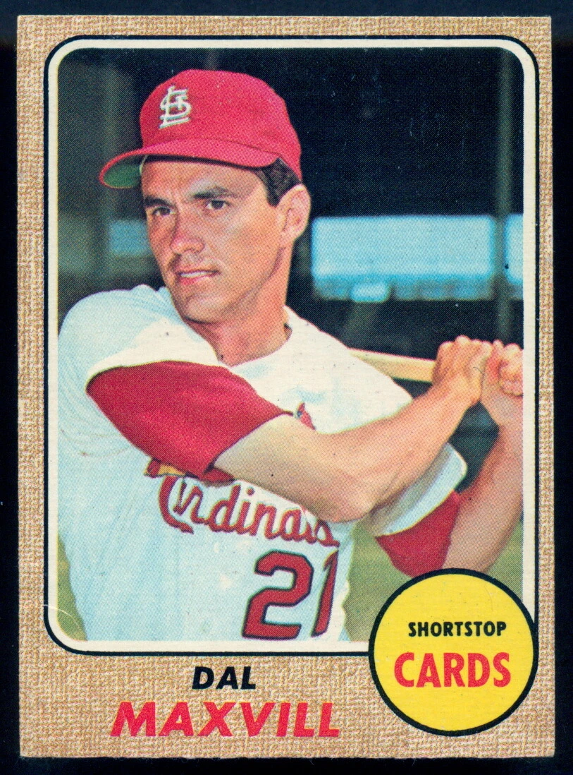 1968 TOPPS OPC O PEE CHEE BASEBALL #141 DAL MAXVILL EX Cond St. Louis Cardinals