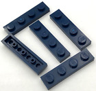 Lego 5 New Dark Blue Plates 1 x 4 Stud Parts