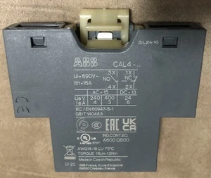 New ABB CAL4-11 Auxiliary Contact Block NO/NC 1SBN010120R1011 - Picture 1 of 3