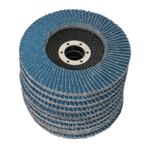 Disco de lijado amoladora angular de rueda 10 unidades Premium Zirconia Flap Disc Grit40 5" 125 mm - Imagen 1 de 12