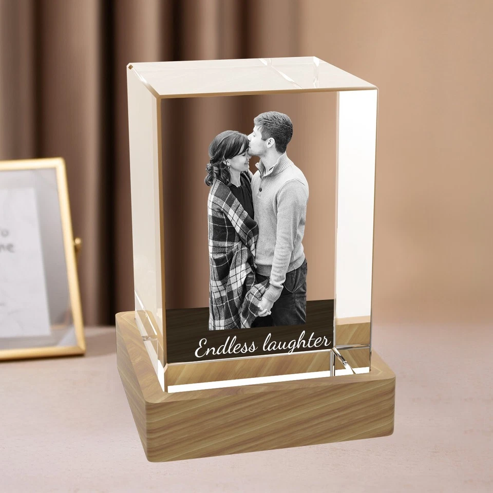 Torre 3D Cristal Foto Regalos, Cumpleaños Boda Aniversario San Valentín Regalos Foto 1 de 4