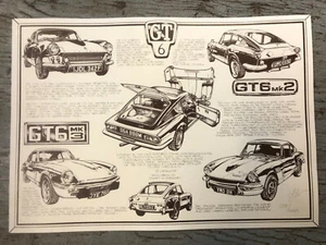 Triumph GT6 Classic Collectable Print Poster - Picture 1 of 8