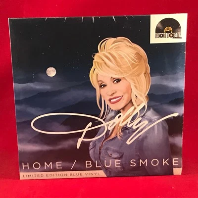 RSD 2014 DOLLY PARTON Home Blue Smoke 7" Sealed Limited Edition blue Vinyl NEW B - Bild 1 von 3