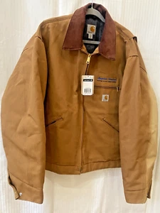Carhartt Detroit Jacket J001 2X Brown Blanket Lined USA Helme To Hardhats Logo - Bild 1 von 11