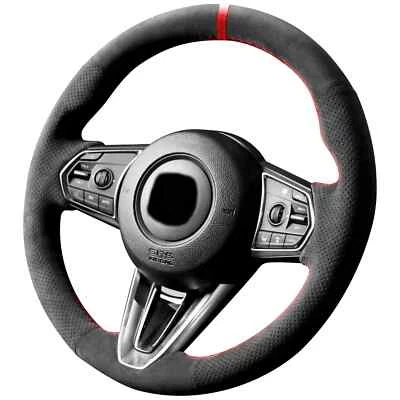 Крышка рулевого колеса алькантара ручная вышивка для ACURA RDX 2019-2023 - Изображение 1 из 4