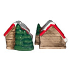  Dolly Parton Ceramic Christmas Cabin Salt And Pepper Shakers Farmhouse