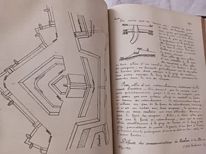 COURS DE FORTIFICATION ECOLE SPECIALE MILITAIRE 1874 RELIURE CROQUIS - Picture 1 of 7