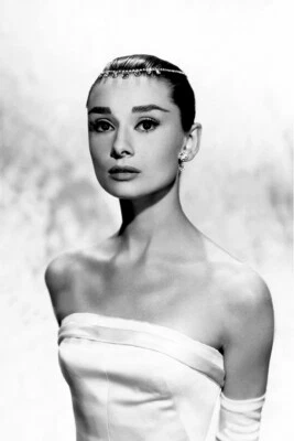 Хепберн Одри модель актриса печать холст настенное искусство домашнего декора - плакат 20 x 30 - Изображение 1 из 4