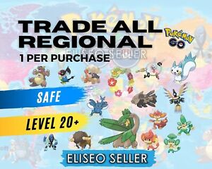 Trade Regional Pokemon - Any Regional All Gens - Trade Regional UNOVA / KALOS