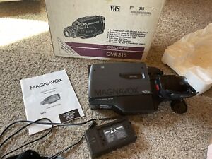 MAGNAVOX VHS Camcorder CVR315 Rare W Box Camcorder no Battery Untested Easy Cam