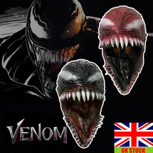 UK Halloween Venom Cosplay Horror Latex Mask Masquerade Makeup Headgear Party