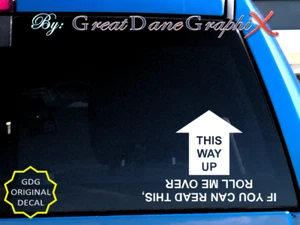 If you can read this, roll me over #1 -Vinyl Decal Sticker-Color Choice-HIGH QTY - Picture 1 of 2